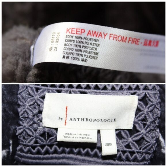 Anthropologie Mariposa Women Robe Size XS Carbon Pockets Cozy ultra soft - Picture 7 of 10